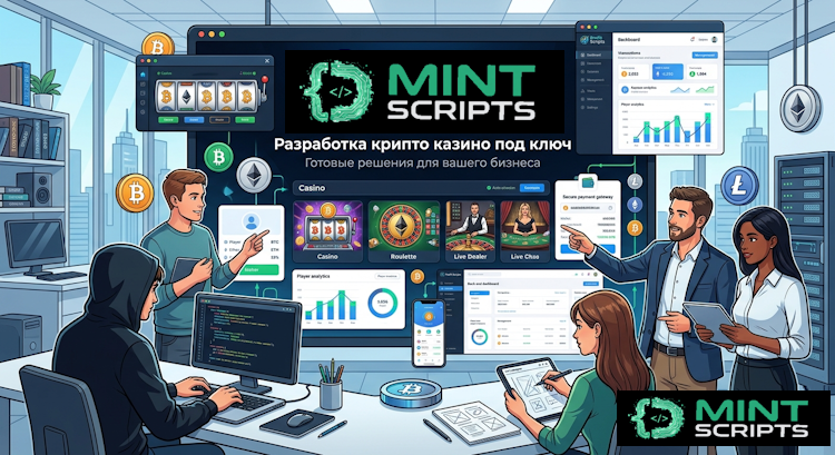 Разработка крипто казино под ключ — услуга mint scripts