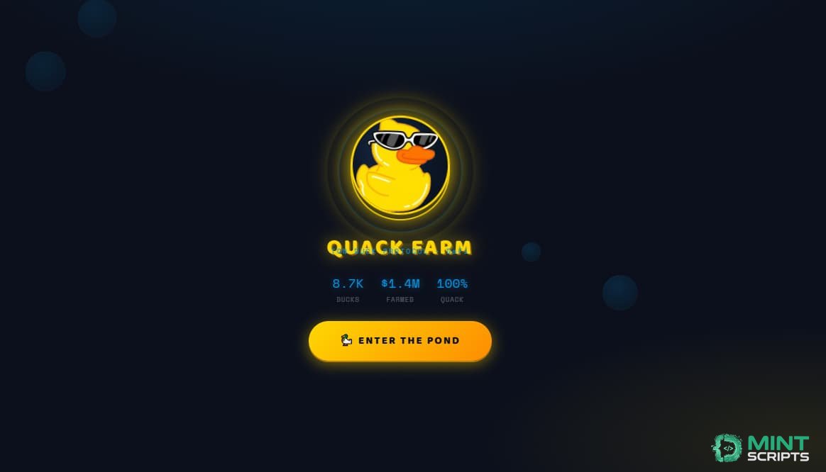 Скрипт Web3 игры тапалки Duck