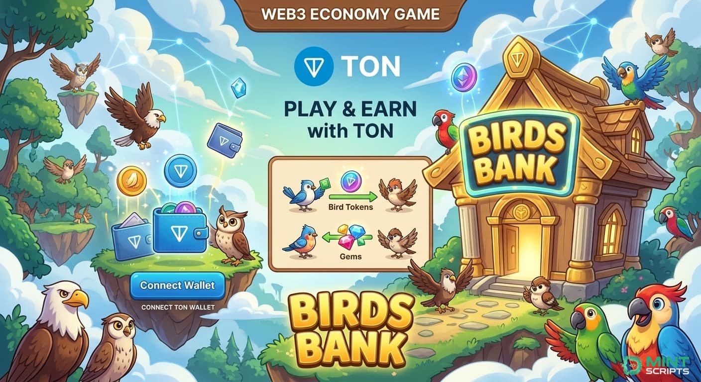 Скрипт игры Birds Bank на TON