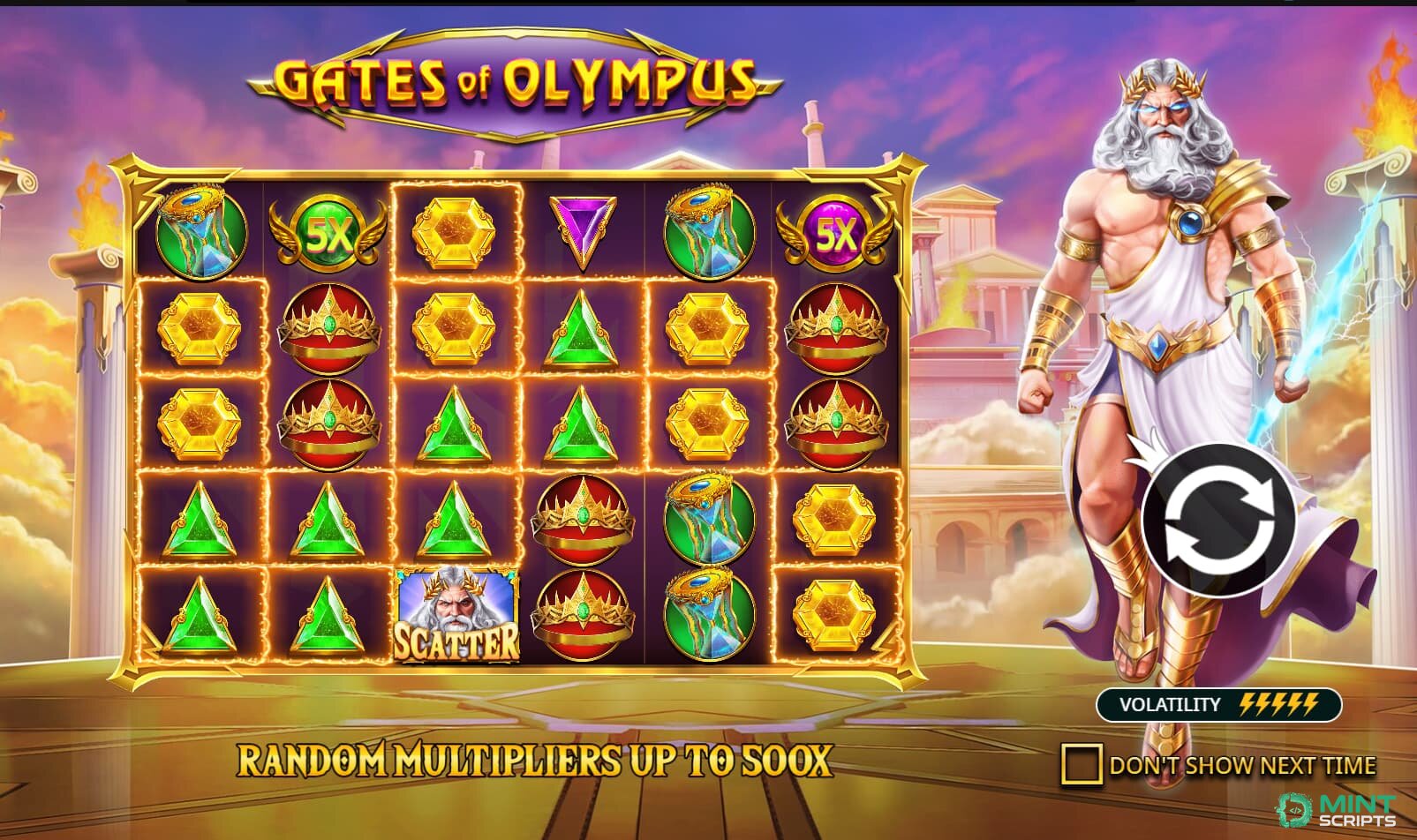 Gates of Olympus slot Pragmatic Play integration